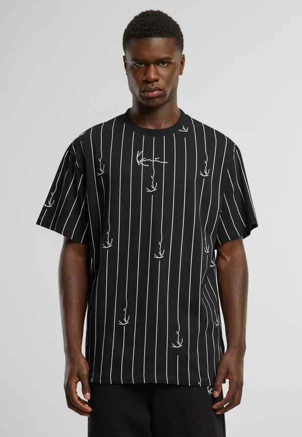 SMALL SIGNATURE LOGO - T-Shirt print - black white