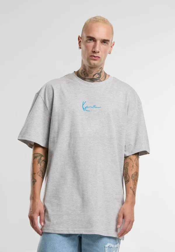 SMALL SIGNATURE LOGO - T-Shirt print - grey