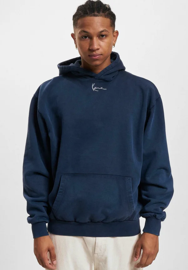 SMALL SIGNATURE OS HEAVY SWEAT WASHED - Kapuzenpullover - navy
