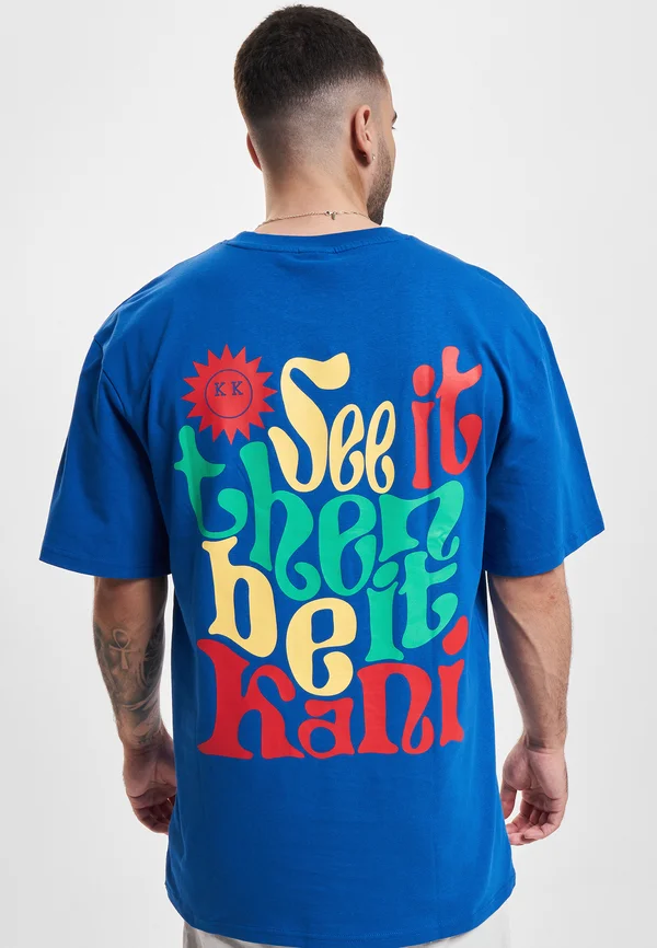SMALL SIGNATURE PRINT - T-Shirt print - blue