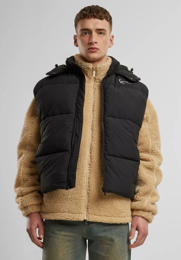 SMALL SIGNATURE PUFFER - Weste - black
