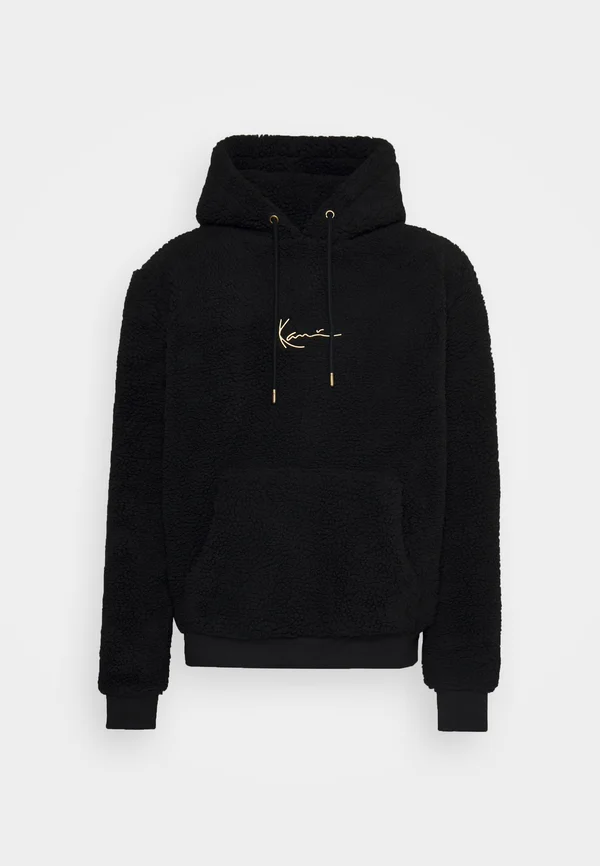 SMALL SIGNATURE TEDDY HOODIE UNISEX  - Kapuzenpullover - black