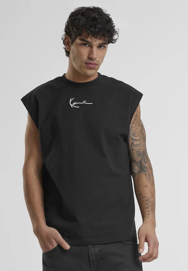 SMALL SIGNATURE TEE - T-Shirt basic - black