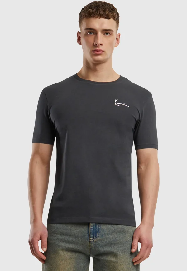 SMALL SIGNATURE TEE - T-Shirt basic - black