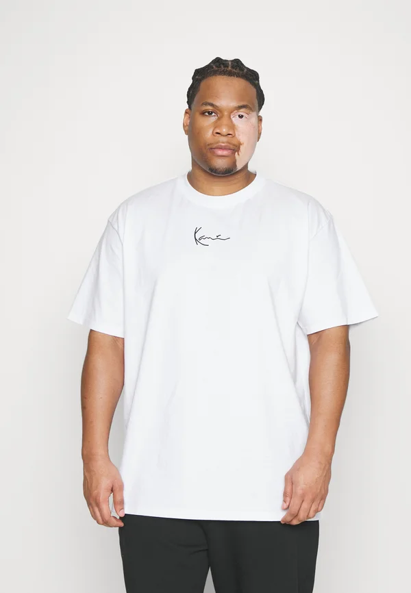 SMALL SIGNATURE TEE - T-Shirt basic - white
