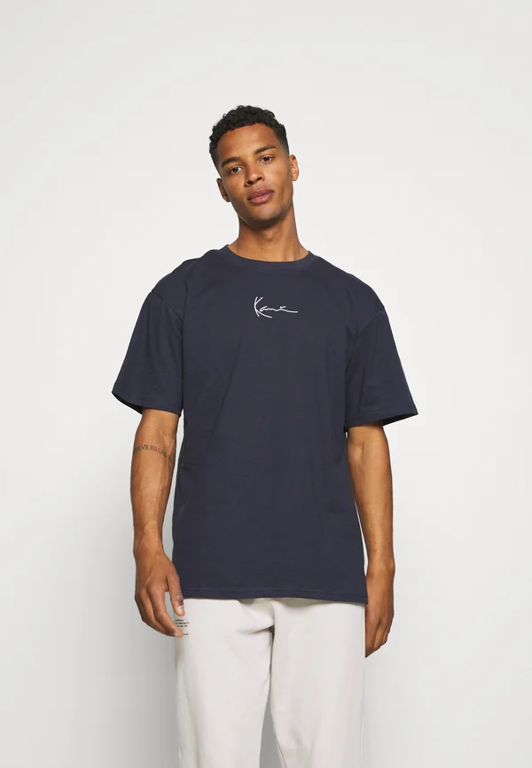 SMALL SIGNATURE TEE - T-Shirt print - navy