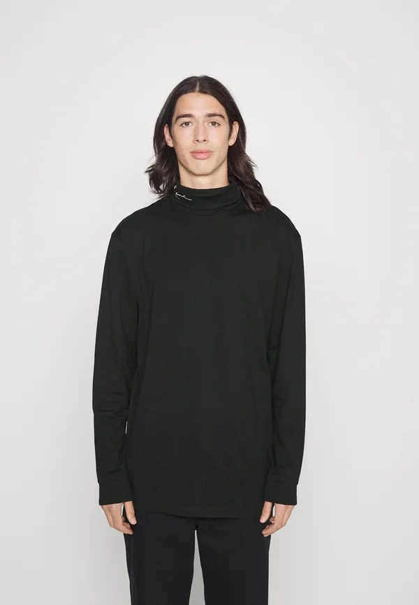 SMALL SIGNATURE TURTLE NECK - Langarmshirt - black