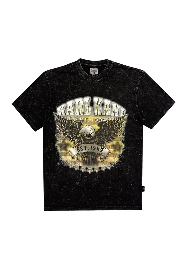 SMALL SIGNATURE WASHED EAGLE - T-Shirt print - black
