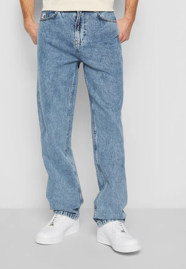 SMALL SIGNATURETAPE FIVE POCKET DENIM - Jeans Tapered Fit - vintage mid blue