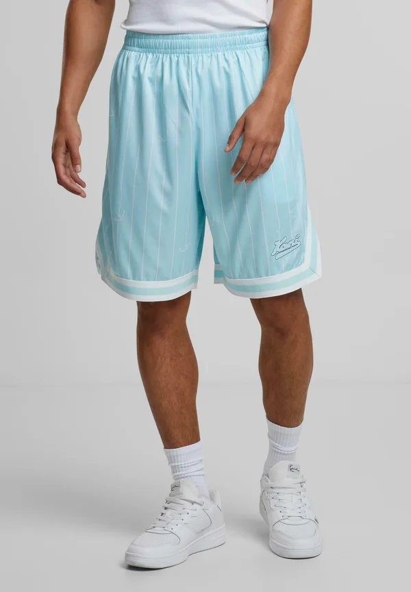 SMALL VARSITY LOGO PINSTRIPE - Shorts - turquoise