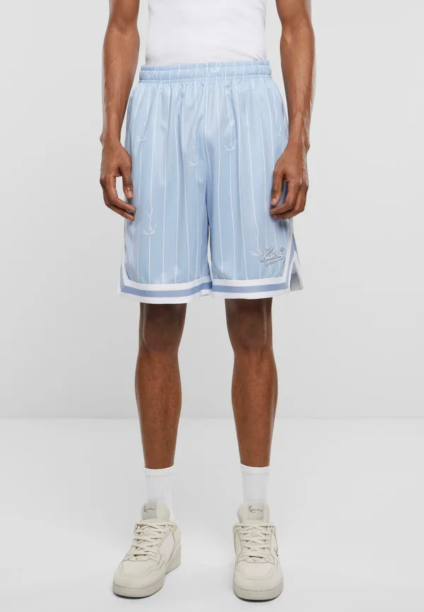 SMALL VARSITY LOGO - Shorts - light blue white
