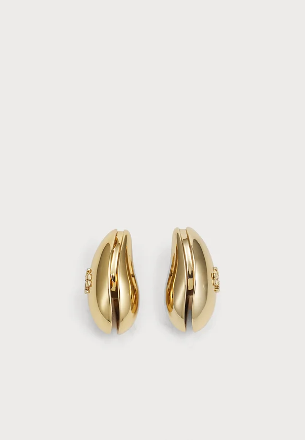 SMALL WAVE EARRING - Ohrringe - gold-coloured