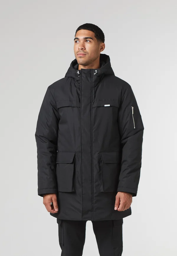 SMART JACKET WITH METAL TRIMS - Wintermantel - black