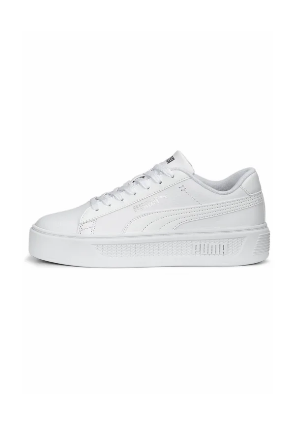 SMASH PLATFORM V3 - Sneaker low - puma white silver