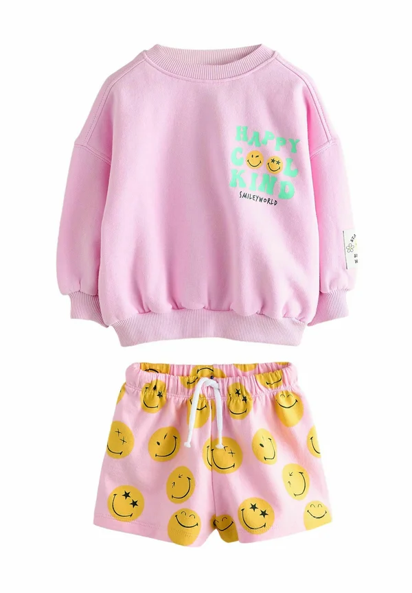 SMILEY WORLD AND SET - Sweatshirt - pink yellow