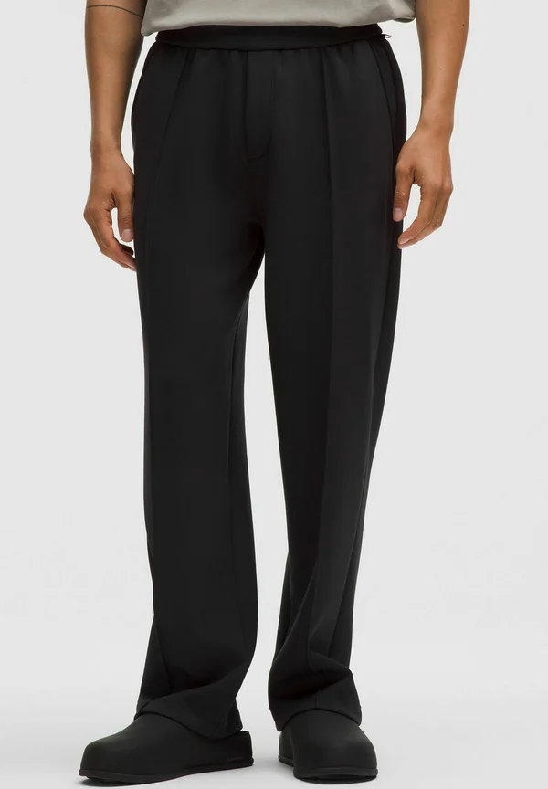 Smooth Spacer Pintuck Regular - Stoffhose - black