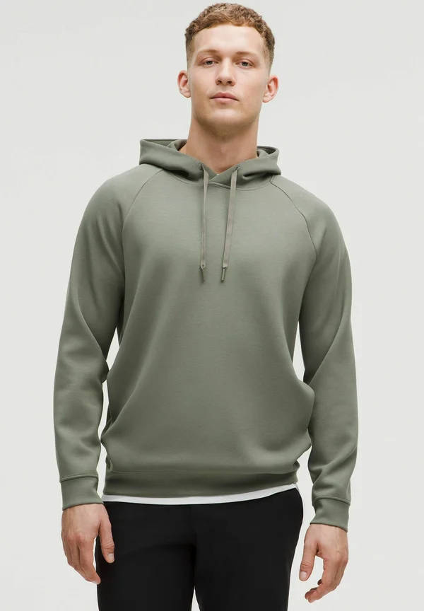 SMOOTH SPACER PULLOVER - Kapuzenpullover - grey sage