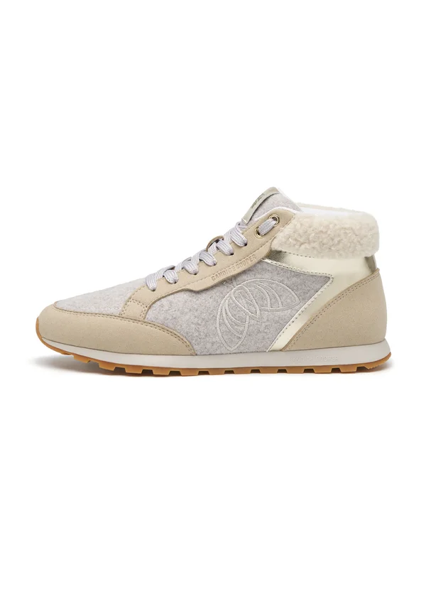 Sneaker high - beige grau