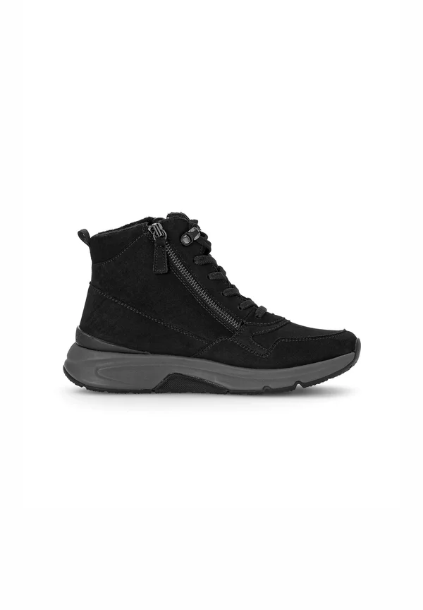 Sneaker high - schwarz flausch