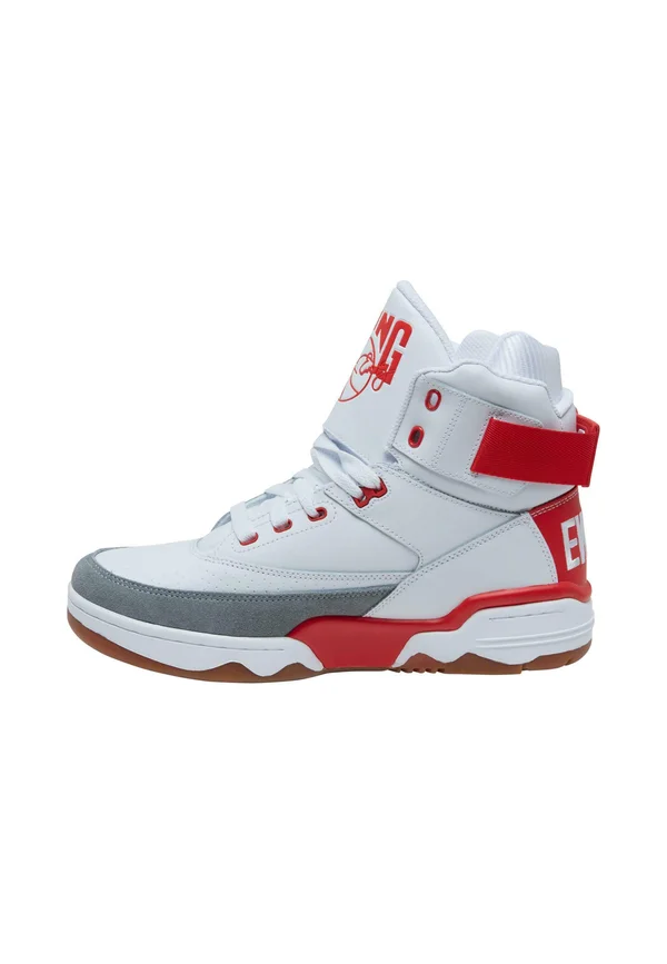 Sneaker high - white fiery red highrise gum