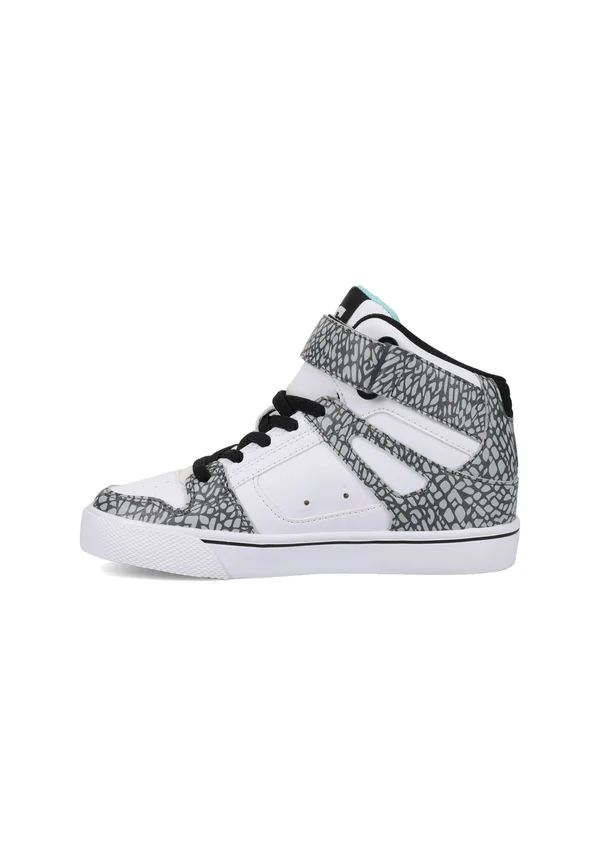 Sneaker high - white grey black