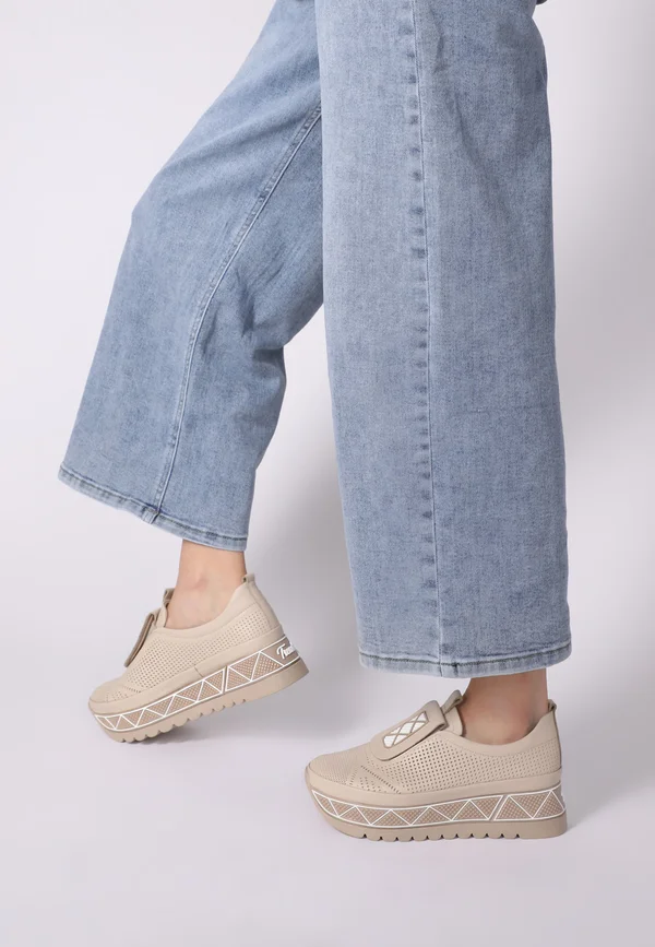 Sneaker low - beige