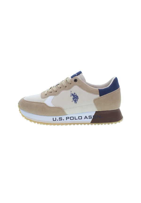 Sneaker low - beigelight brownbluewhite