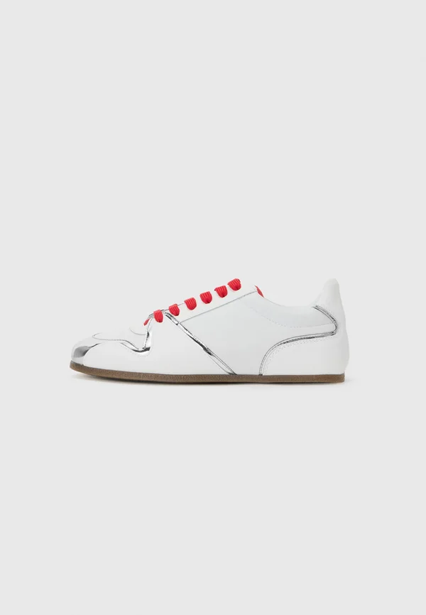 Sneaker low - bianco/rosso/silver-coloured