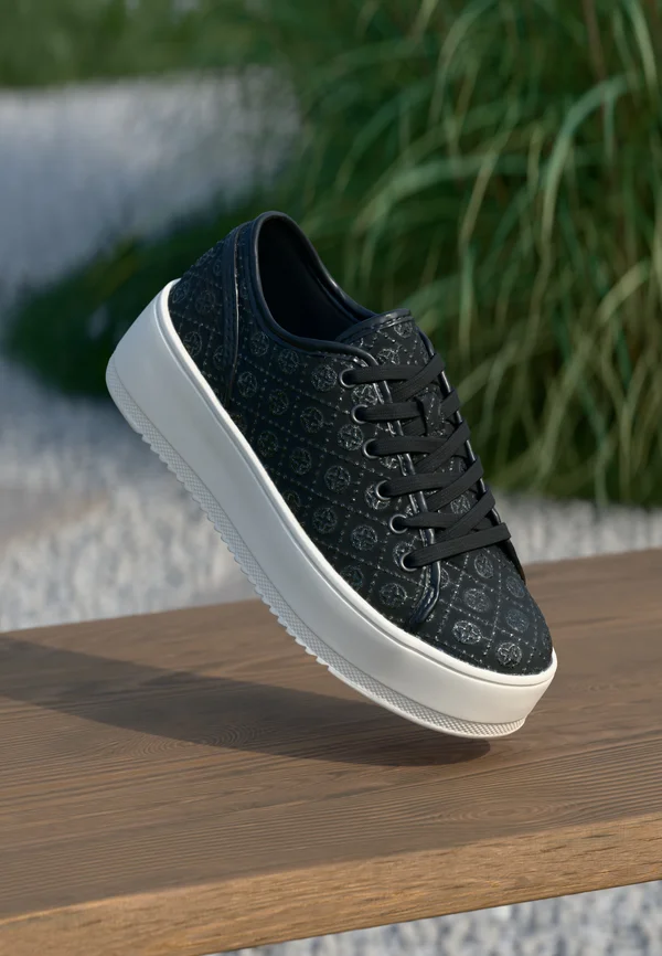 Sneaker low - black/silver-coloured