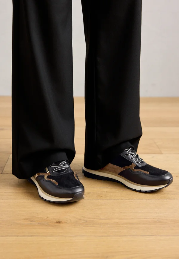 Sneaker low - black/whisky/gold-coloured