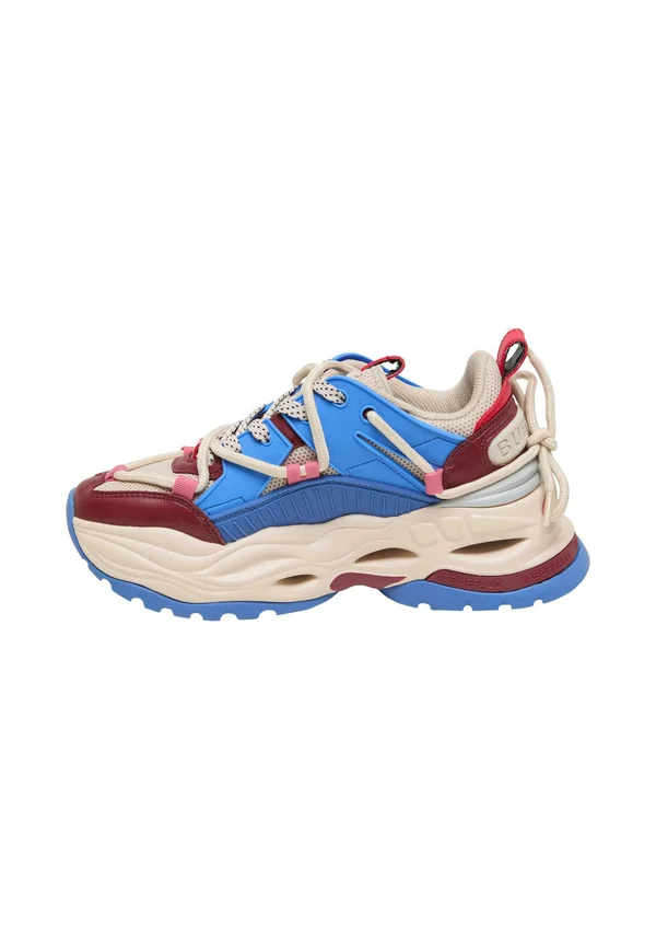Sneaker low - cream red blue