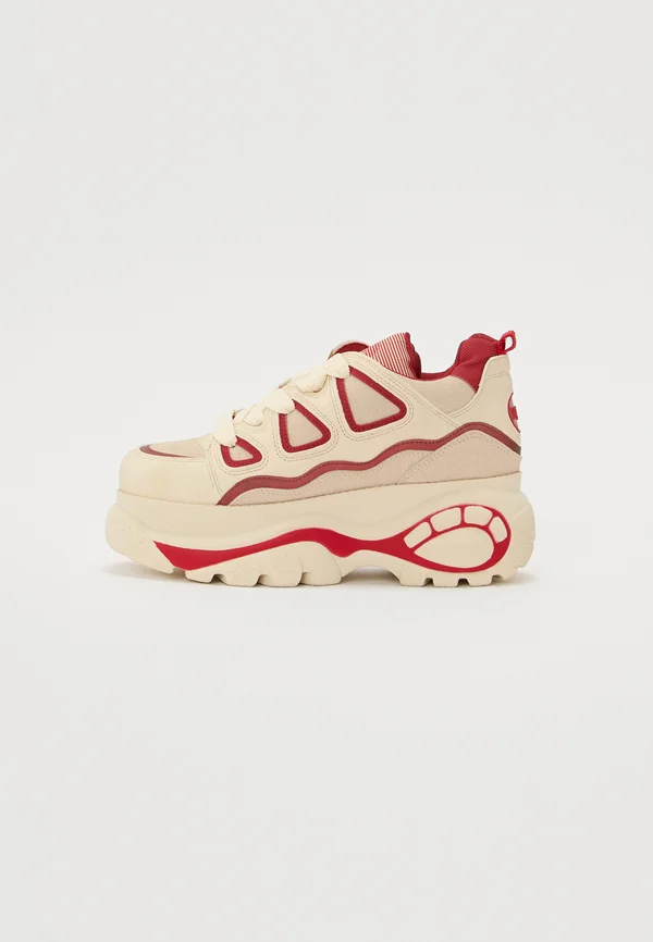 Sneaker low - cream/red