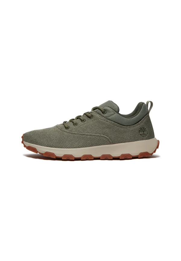 Sneaker low - dark green knit