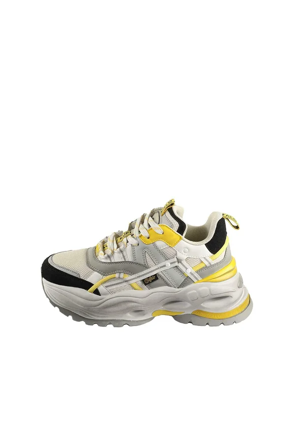 Sneaker low - grey yellow black
