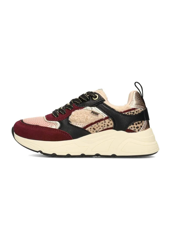 Sneaker low - red with combination
