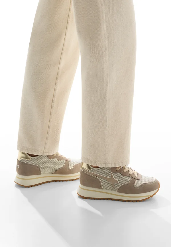 Sneaker low - taubengrau