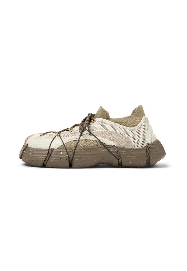 Sneaker low - weiß beige