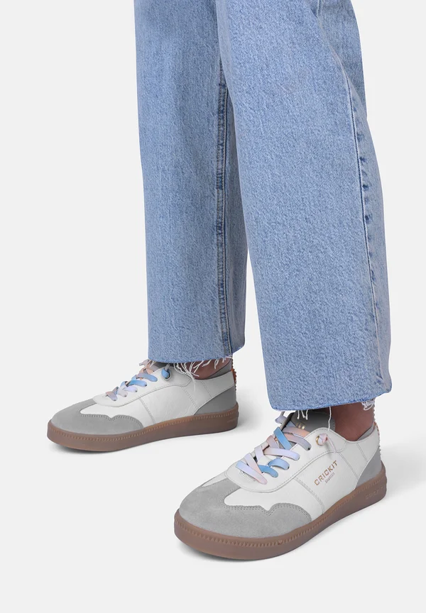Sneaker low - weiß grau