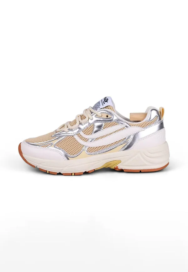 Sneaker low - white cream silver