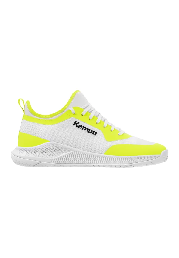 Sneaker low - white flou yellow
