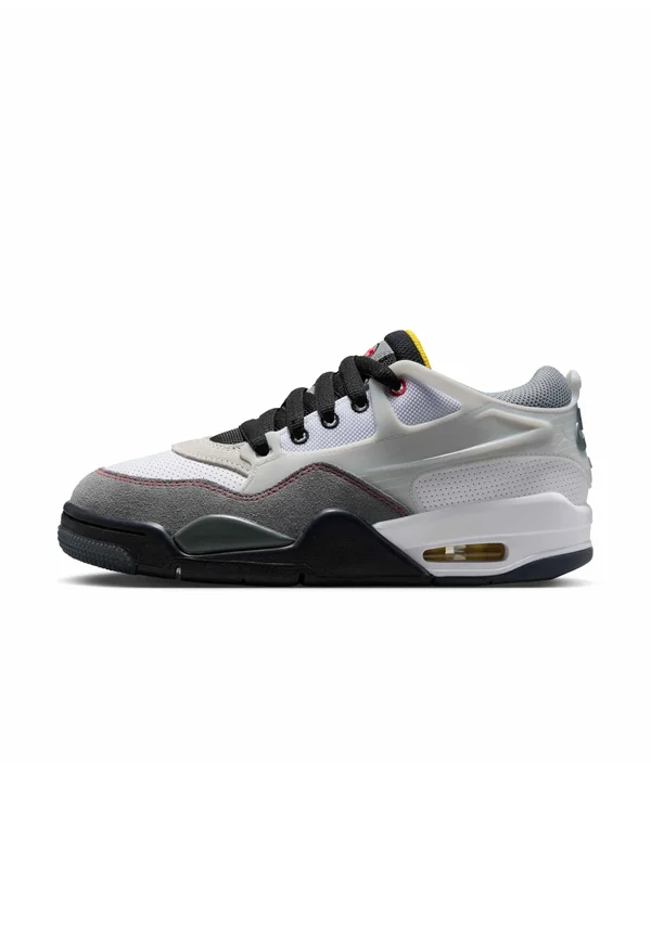 Sneaker low - white/fire red/black/smoke grey/neutral grey/speed yellow