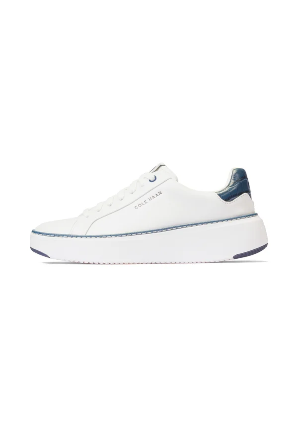 Sneaker low - white/navy croc print