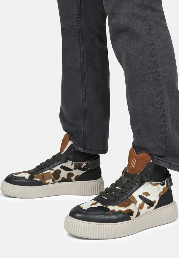 SNEAKER REBEKA - Sneaker high - schwarz/hellbeige