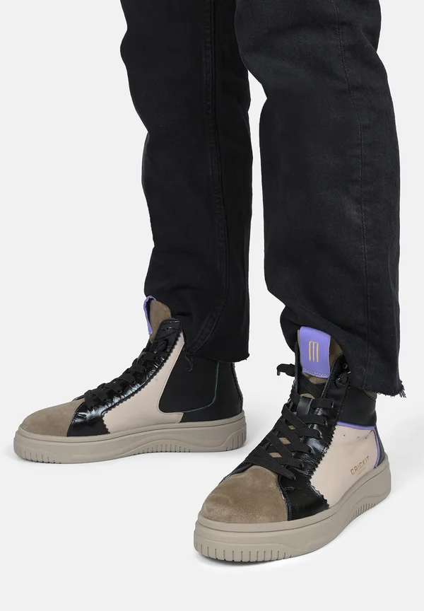 SNEAKER - Sneaker high - taupe/schwarz