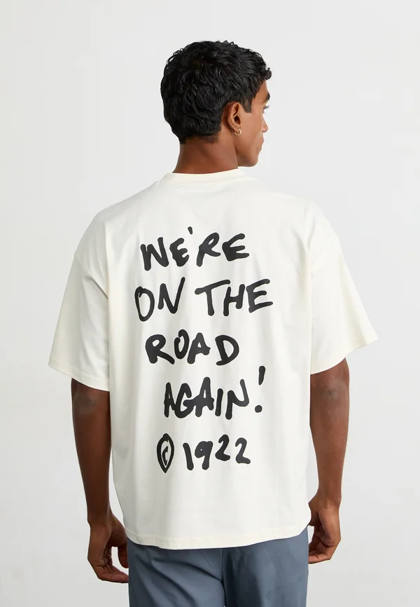 SNEEDVILLE TEE - T-Shirt print - egret