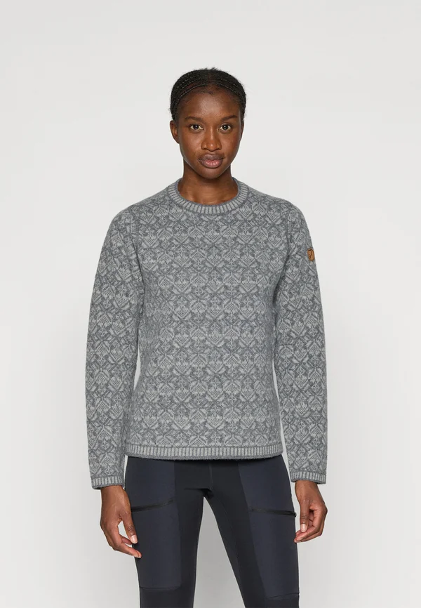 SNOW ROUND NECK SWEATER - Strickpullover - grey