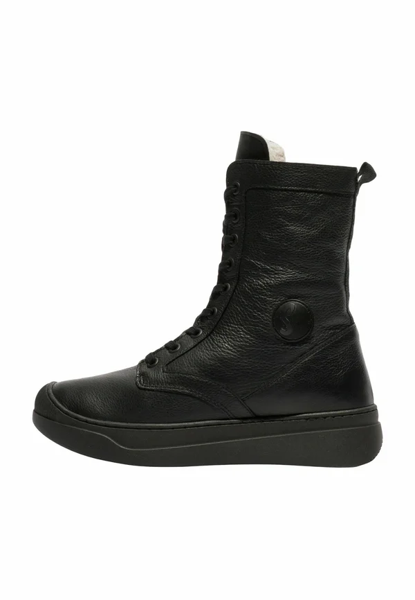 Snowboot/Winterstiefel - black w wool