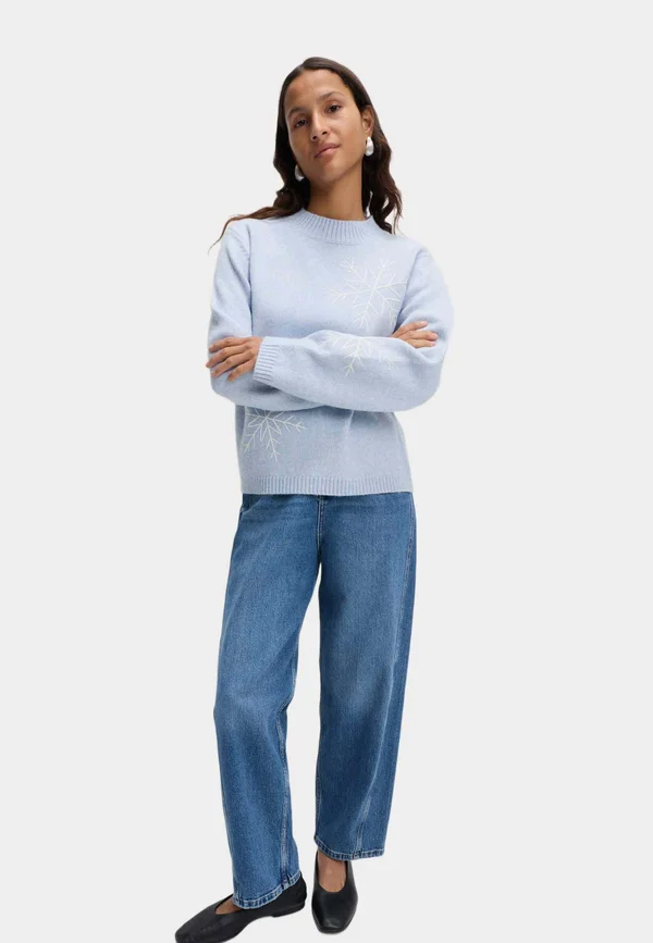 SNOWFLAKE - Strickpullover - faded blue