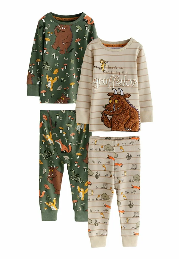 SNUGGLE 2 PACK  - REGULAR FIT SET - Nachtwäsche Set - khaki cream gruffalo