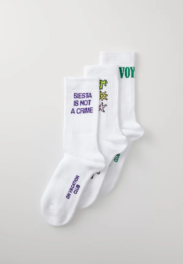 SOCKS VOYAGE 3 PACK UNISEX - Socken - white